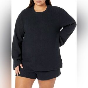 NWT The Drop Pullover Ribbed Women's Black Sweater